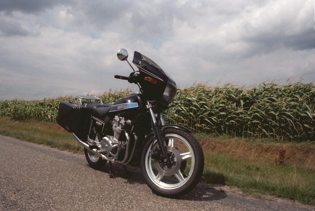 Motorfiets groothoekobjectief