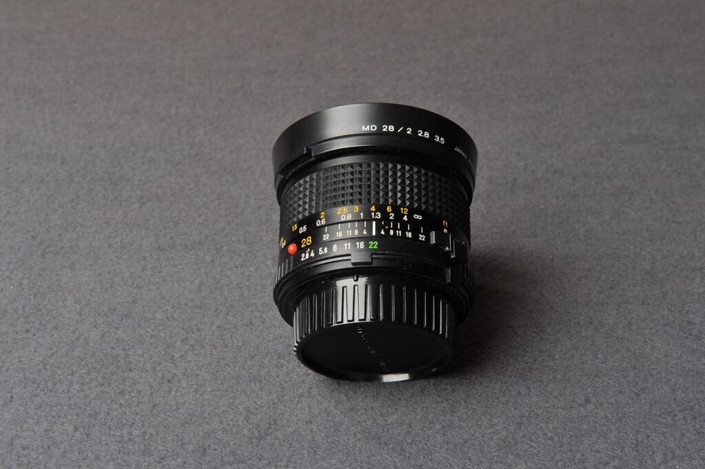 Groot scherptediepte bereik