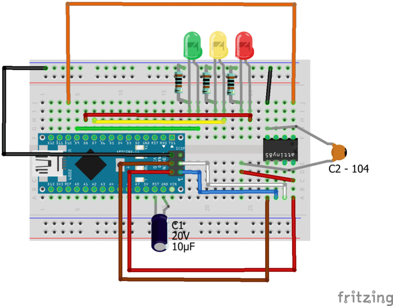 Programming ATtiny85 from Arduino Nano – The Programmer